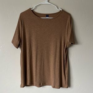 NWOT Luxe Ribbed Shirt, Old Navy